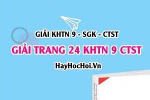 Giải KHTN 9 trang 24 Chân trời sáng tạo SGK